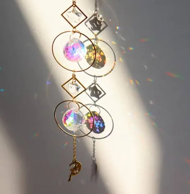 Hanging glass sun catcher