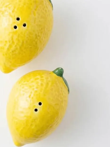 Lemon salt and pepper set