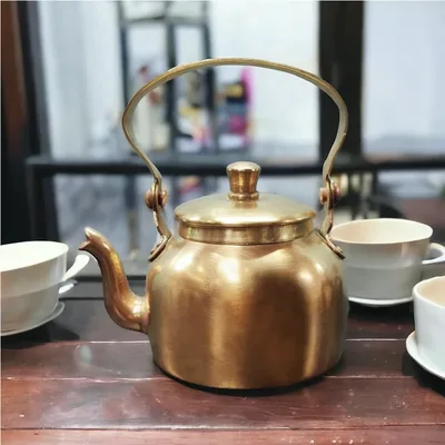 Vintage brass kettle