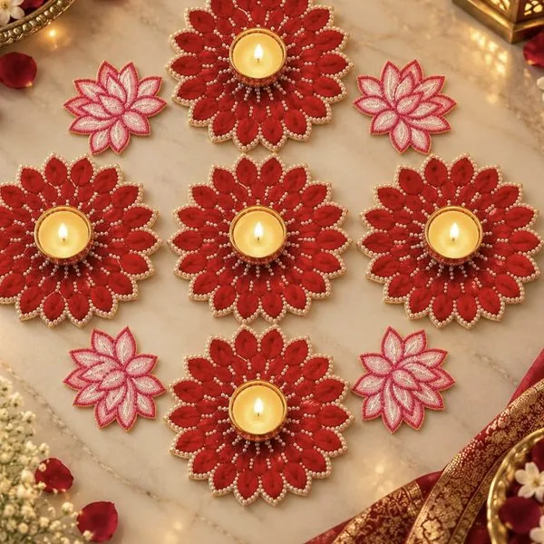 Beaded rangoli set