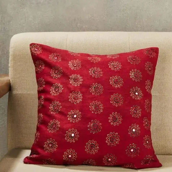 Fabindia Ajrakh cushion cover