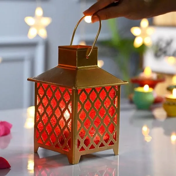 Red glass lantern