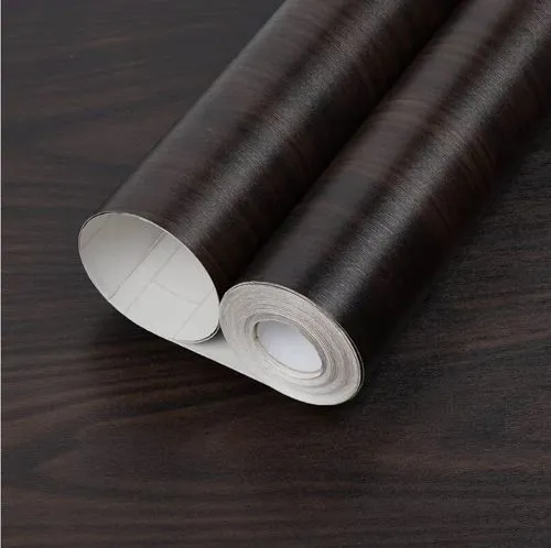 Self-adhesive wood film, mahogany