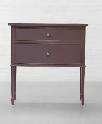 Mauve two-drawer console table