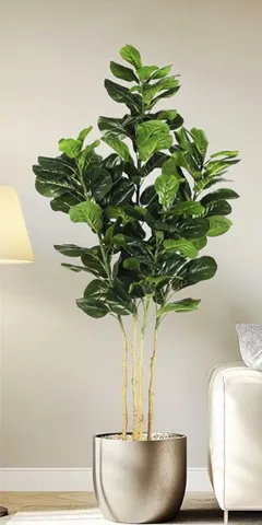 Artificial fiddle leaf fig tree